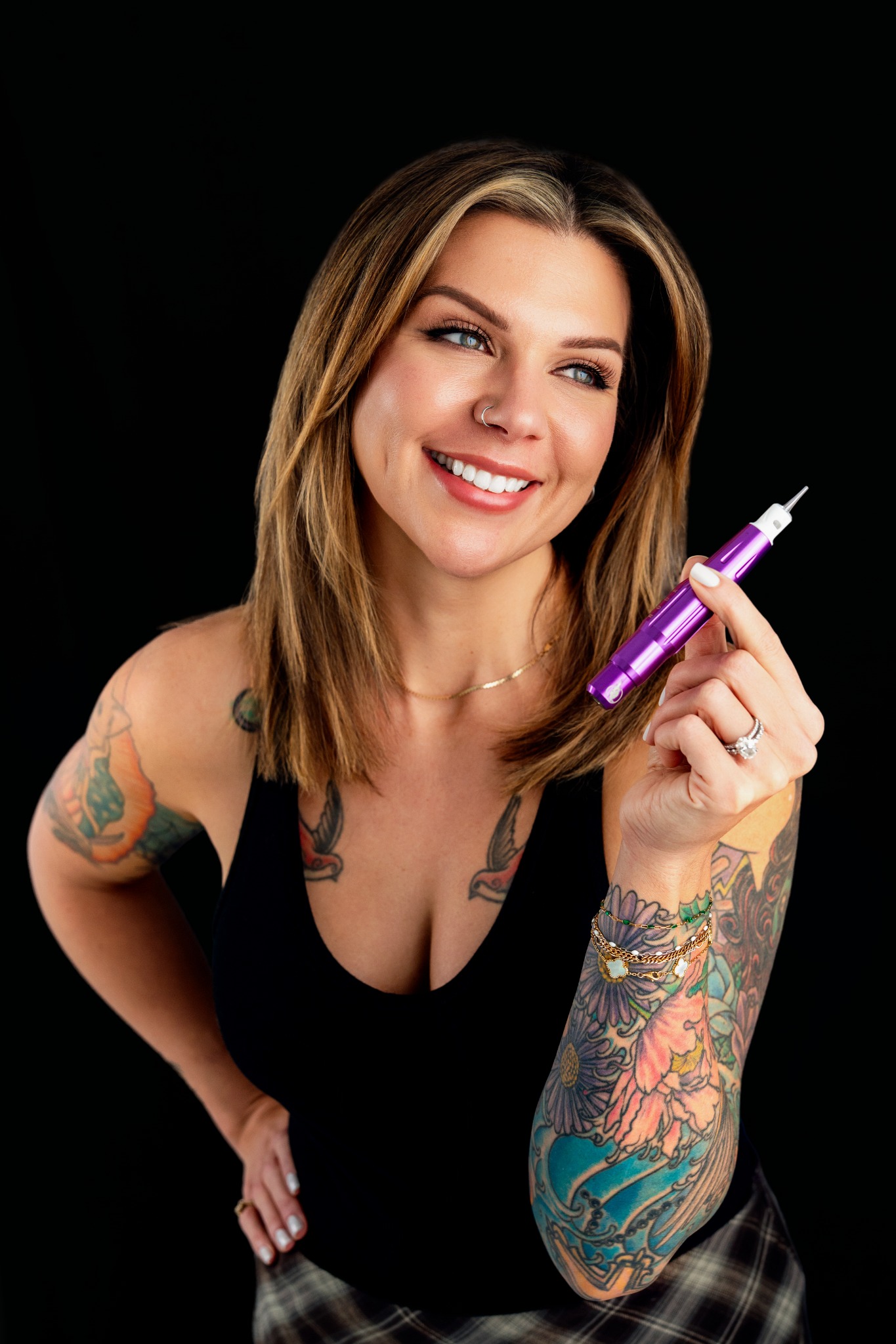 Tattoo artist lifestyle studio headshot