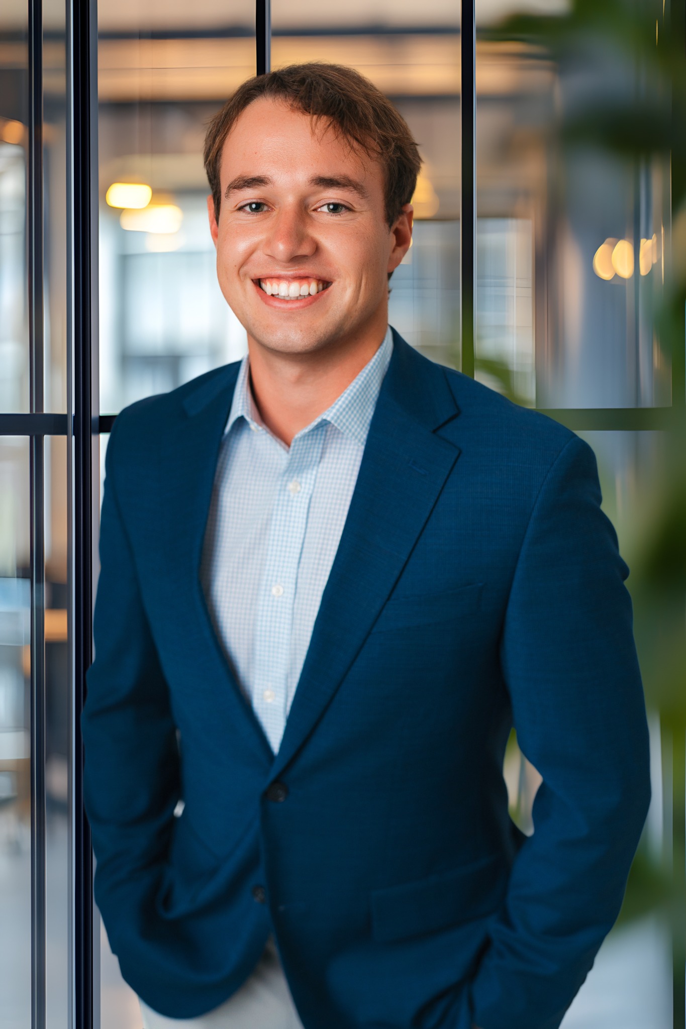 Professional environmental-style studio portrait